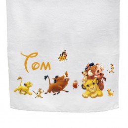 serviette le roi lion personnalisée