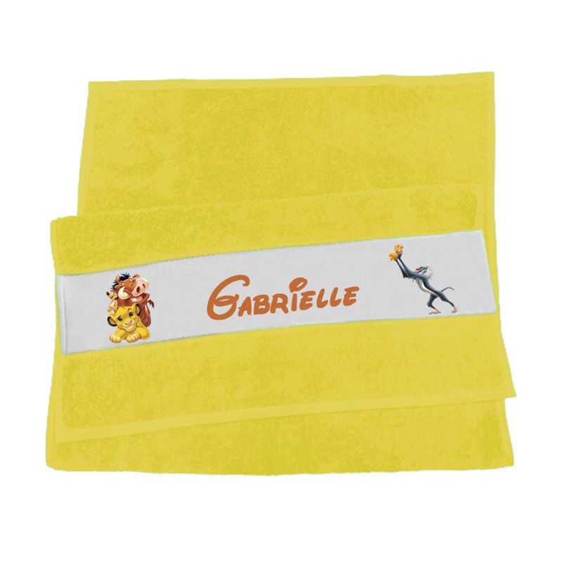 serviette Roi Lion personnalisée