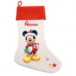 chaussette de Noël personnalisée Mickey