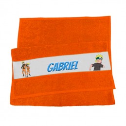 serviette personnalisée Naruto orange