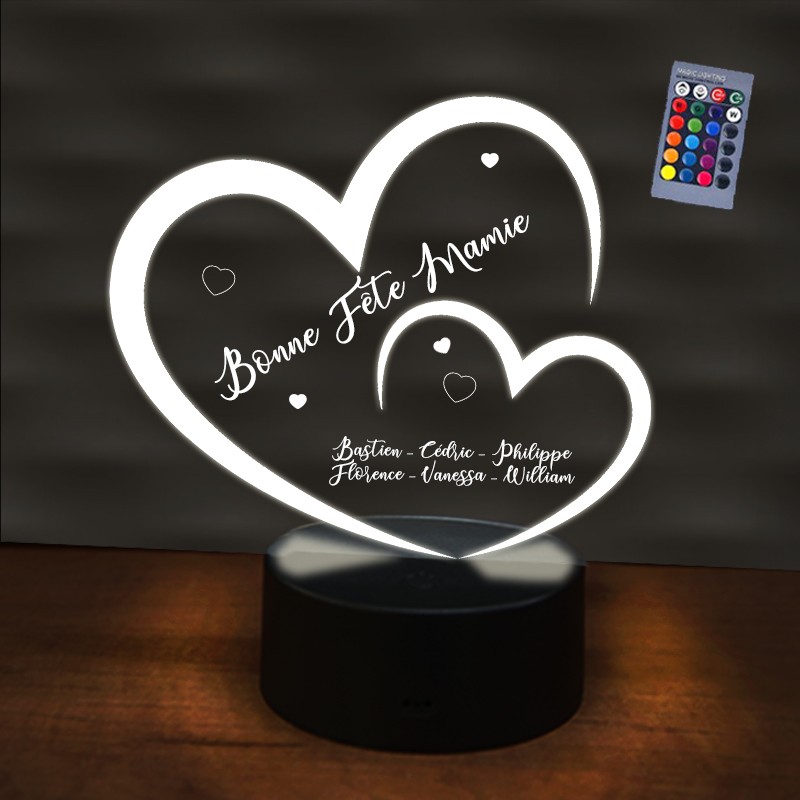 Giftove Cadeau Personnalisé pour Grand Mere - Lampe Personnalisée