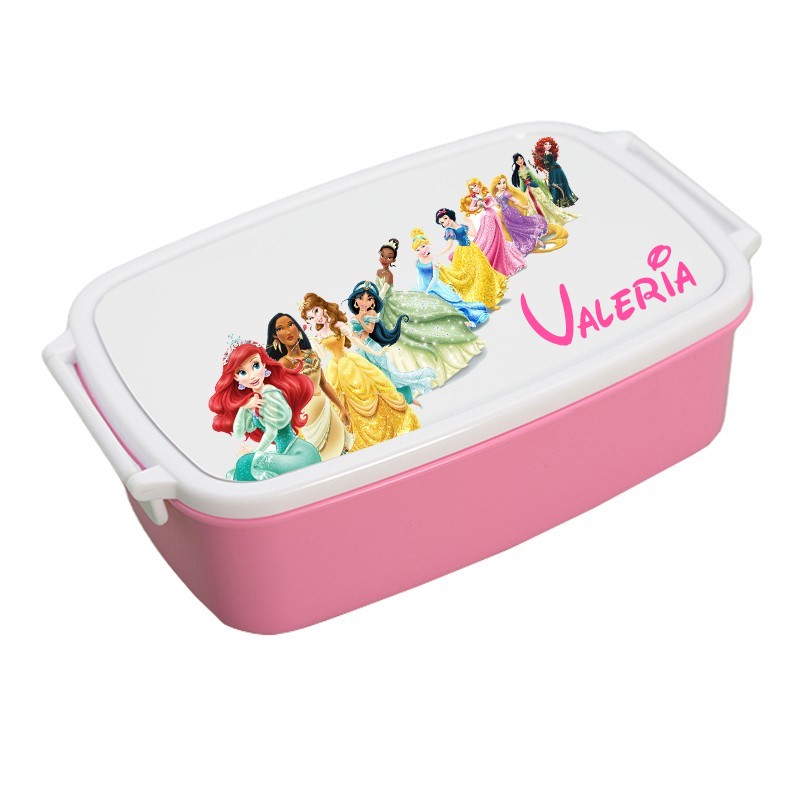 Boite Gouter Personnalisée Princesses - Boite lunch Personnalisée Princesses