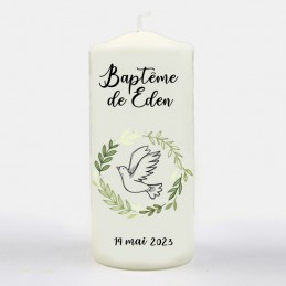 Bougie Bapteme Personnalisée