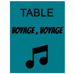 marque table bleu lagon musique