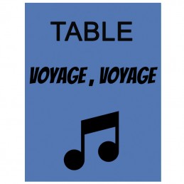 marque table bleu lavande musique