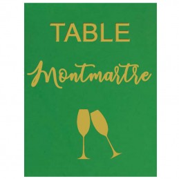marque table vert coupes