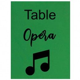 marque table vert musique