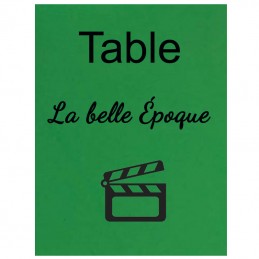 marque table vert film