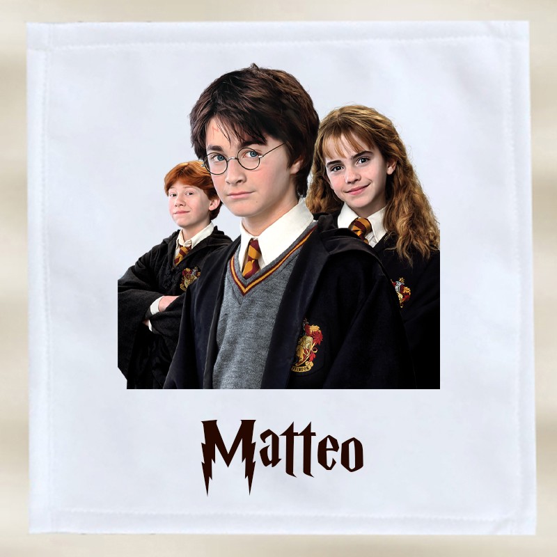 Serviette Cantine Harry Potter Personnalisée