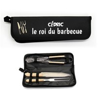 Set barbecue personnalisé - Maître du grill - Ourson Câlin