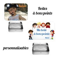 Boite à Bons Points Personnalisable - Boite Bons Points Métal