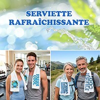 Serviette rafraîchissante personnalisée - Serviette fresh cool