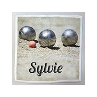 Chiffon de pétanque personnalisé - Chamoisine boules