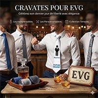 Cravate EVG personnalisée