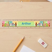 Règle 30 cm personnalisée - Fournitures scolaires personnalisées enfants
