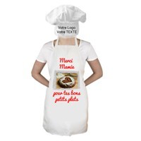 Tablier de cuisine personnalisé - Toque de chef personnalisée