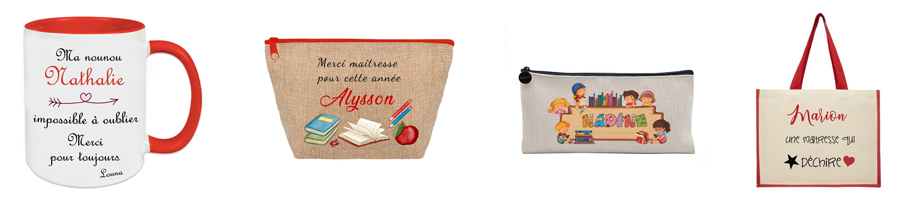 cadeau maitresse personnalisé