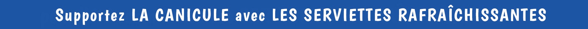 Serviette rafraîchissante
