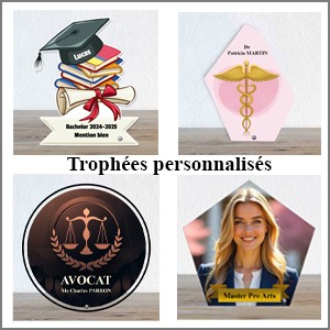 Trophée personnalisé