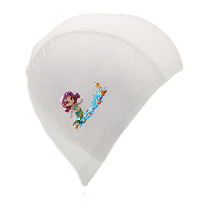 Bonnet De Bain Enfant En Polyester Echehi – Licorne, Anti-glisse, Respirant, Pour Piscine Et Océan
