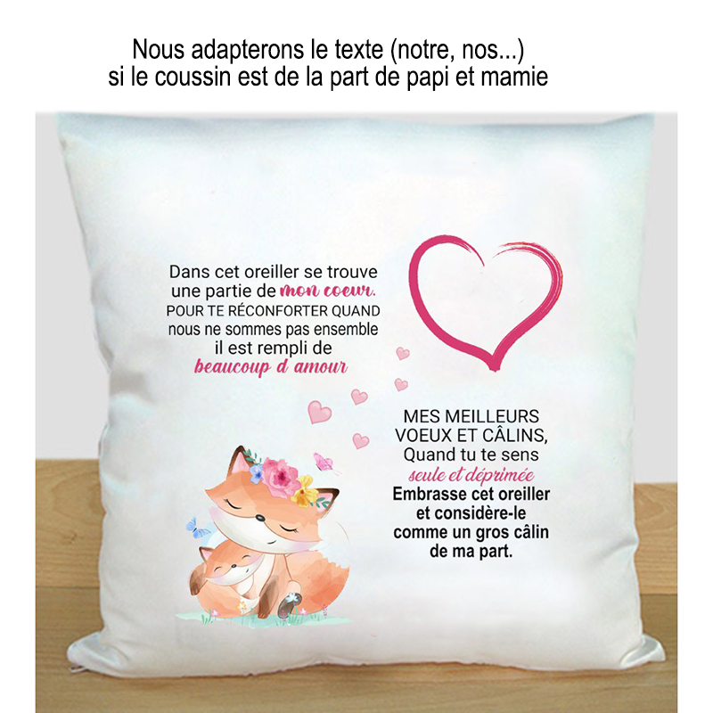 Coussin A Ma Petite Fille Coussin A Ma Fille Coussin Personnalise