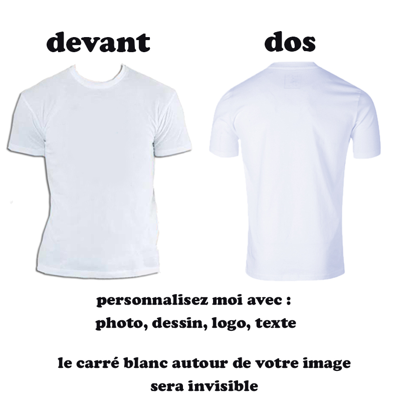 T shirt noir recto verso Clearance